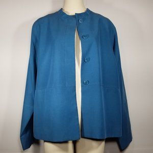 Pendleton Turquoise Silk Blend Blazer